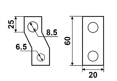 Расширительные пластины для ВА57-35 габ.225 Расширительные пластины для ВА57-35 габ.225