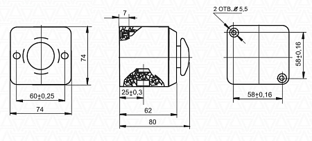 Пост кнопочный ПКЕ 212-1 (1з+1р) Пост кнопочный ПКЕ 212-1 (1з+1р)
