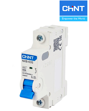 Авт. выключатели NXB-63S 1P  10A D (4.5kA) CHINT