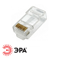 Коннектор (джек) RJ-45 8P8C (Cat 5e) ЭРА Коннектор (джек) RJ-45 8P8C (Cat 5e) ЭРА