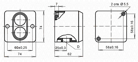 Пост кнопочный ПКЕ 722-2 Пост кнопочный ПКЕ 722-2