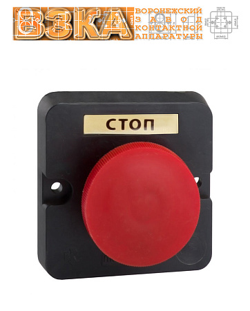 Пост кнопочный ПКЕ 122-1 (красный гриб) Пост кнопочный ПКЕ 122-1 (красный гриб)