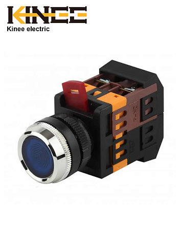 Кнопка ABLFS-22 синяя Kinee Кнопка ABLFS-22 синяя Kinee