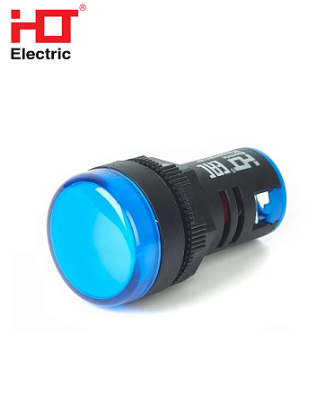 Светосигнальная арматура AD16-22DS 220В синяя HLT Светосигнальная арматура AD16-22DS 220В синяя HLT