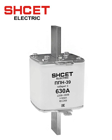 Плавкая вставка ППН-39 габ.3 500А SHCET Плавкая вставка ППН-39 габ.3 500А SHCET