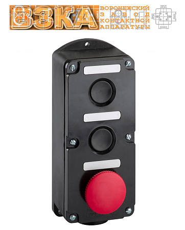 Пост кнопочный ПКЕ 222-3 (красный гриб) Пост кнопочный ПКЕ 222-3 (красный гриб)