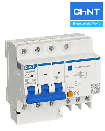 Дифавтомат NXBLE-63 3P+N 6А 30mA CHINT Дифавтомат NXBLE-63 3P+N 6А 30mA CHINT