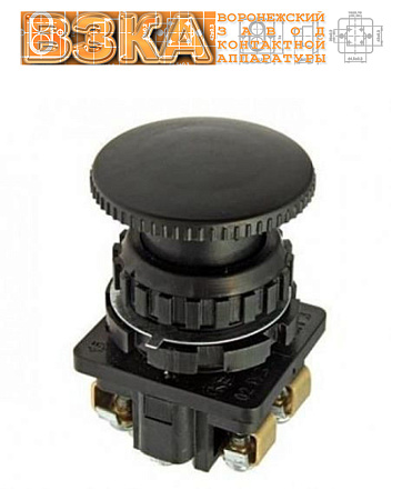 Кнопка КЕ-201 исп.1 (2з) черный гриб Кнопка КЕ-201 исп.1 (2з) черный гриб