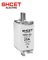 Плавкая вставка ППН-33 габ.00С 32А SHCET Плавкая вставка ППН-33 габ.00С 32А SHCET