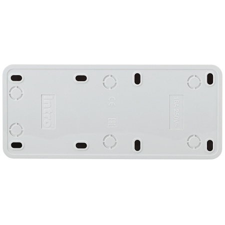Розетка Quadro 2-206-01 3мест. ОУ 16А-250В IP20 белый Розетка Quadro 2-206-01 3мест. ОУ 16А-250В IP20 белый