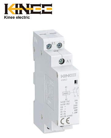 Контактор модульный КМ63 2Р 25А (2NO) Kinee Контактор модульный КМ63 2Р 25А (2NO) Kinee