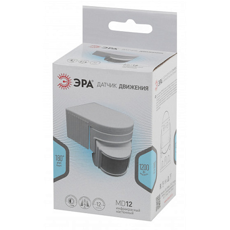 Датчик движения MD 012 1200Вт 180гр IP44 Датчик движения MD 012 1200Вт 180гр IP44