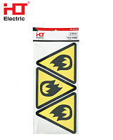 Наклейка "Пожароопасно" 150*150*150мм (упк/21шт) HLT Наклейка "Пожароопасно" 150*150*150мм (упк/21шт) HLT