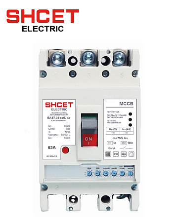 Авт. выключатели ВА57-35 габ.63 63А с регулировкой Авт. выключатели ВА57-35 габ.63 63А с регулировкой