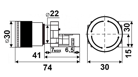 Кнопка XB2-BS442 Кнопка XB2-BS442