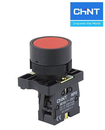 Кнопка NP2-EA42 красная (1НЗ) CHINT Кнопка NP2-EA42 красная (1НЗ) CHINT