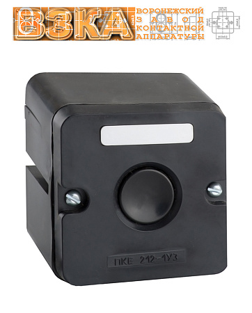 Пост кнопочный ПКЕ 222-1 черный Пост кнопочный ПКЕ 222-1 черный