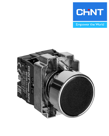 Кнопка NP2-BA21 (1НО) CHINT черная Кнопка NP2-BA21 (1НО) CHINT черная