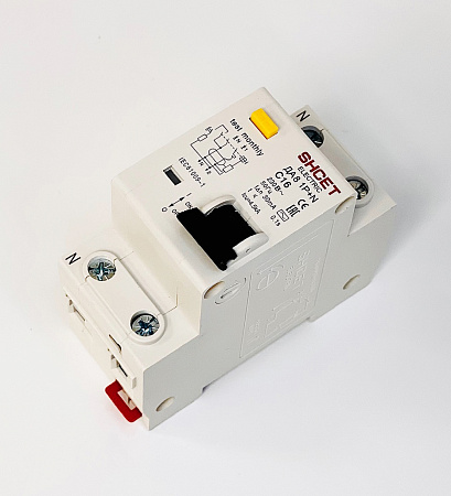 Дифавтомат ДА-8 1P+N 16А 30мА под шину Дифавтомат ДА-8 1P+N 16А 30мА под шину