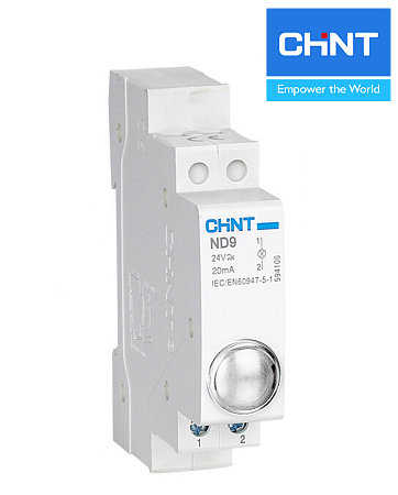 Индикатор ND9-1/w белый CHINT Индикатор ND9-1/w белый CHINT