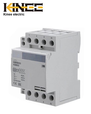 Контактор модульный КМ63 4Р 25А (2NO+2NC) Kinee Контактор модульный КМ63 4Р 25А (2NO+2NC) Kinee