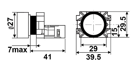 Кнопка XB2-BA3351 "Стрелка" белая Кнопка XB2-BA3351 "Стрелка" белая