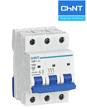 Автоматические выключатели NB1-63 3P 2A D (6kA) CHINT Автоматические выключатели NB1-63 3P 2A D (6kA) CHINT