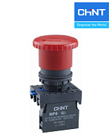Кнопка NP8-01ZS/14 Гриб с фиксацией (1НЗ) IP65 CHINT Кнопка NP8-01ZS/14 Гриб с фиксацией (1НЗ) IP65 CHINT
