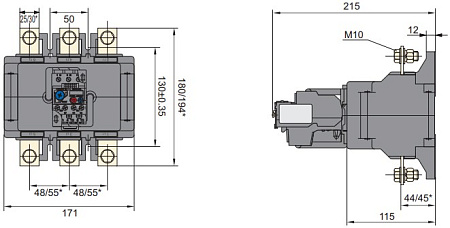 Реле тепловое NR2-630 (200-315A) CHINT Реле тепловое NR2-630 (200-315A) CHINT
