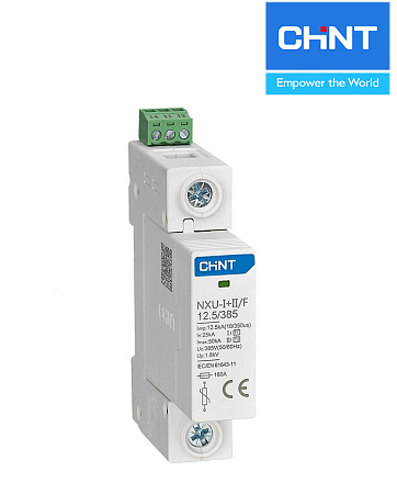Ограничитель перенапряжения NXU-I+II/F 1Р In=25kA Uc=385B Im=50kA (В+С) Ограничитель перенапряжения NXU-I+II/F 1Р In=25kA Uc=385B Im=50kA (В+С)