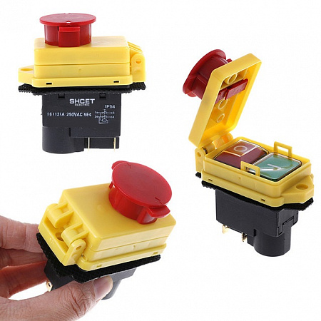 Выключатель YCZ3-C Пуск-Стоп IP55 (5 Pin) Выключатель YCZ3-C Пуск-Стоп IP55 (5 Pin)