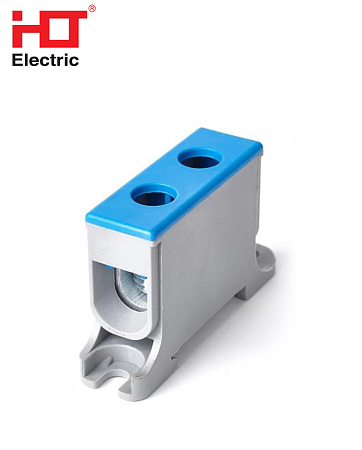 Клеммник КВС 1Р 16-50мм (160А) синяя HLT Клеммник КВС 1Р 16-50мм (160А) синяя HLT