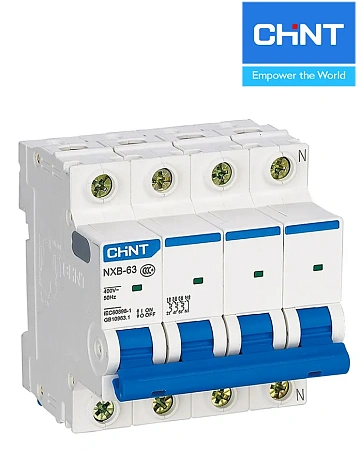 Авт. выключатели NXB-63 4P 25A С (6kA) CHINT Авт. выключатели NXB-63 4P 25A С (6kA) CHINT