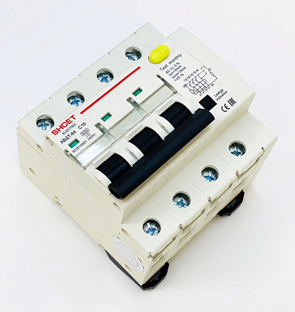 Дифавтомат АВДТ-64 3P+N (6кА) 50А 100мА АС Дифавтомат АВДТ-64 3P+N (6кА) 50А 100мА АС