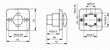 Пост кнопочный ПКЕ 122-1 Пост кнопочный ПКЕ 122-1