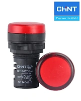 Индикатор ND16-22D/2C красный 24В AC/DC IP65 CHINT Индикатор ND16-22D/2C красный 24В AC/DC IP65 CHINT