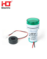 Индикатор тока и напряжения AD-22 зеленый IP54 HLT Индикатор тока и напряжения AD-22 зеленый IP54 HLT