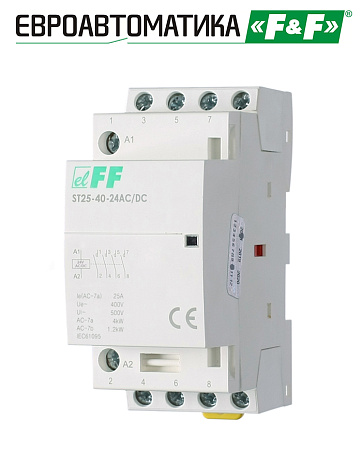 Контактор ST25-40 4Р 25А (4NO) 24В АС/DC Контактор ST25-40 4Р 25А (4NO) 24В АС/DC
