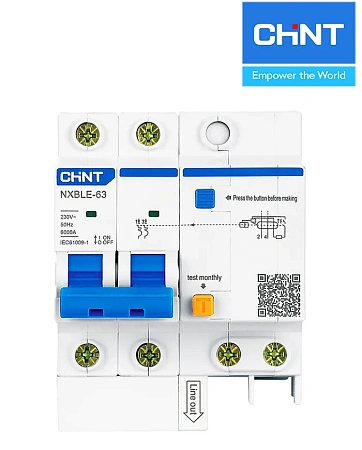 Дифавтомат NXBLE-63 2P 25A 30mA CHINT Дифавтомат NXBLE-63 2P 25A 30mA CHINT