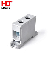 Клеммник КВС 1Р 16-50мм (160А) серая HLT Клеммник КВС 1Р 16-50мм (160А) серая HLT
