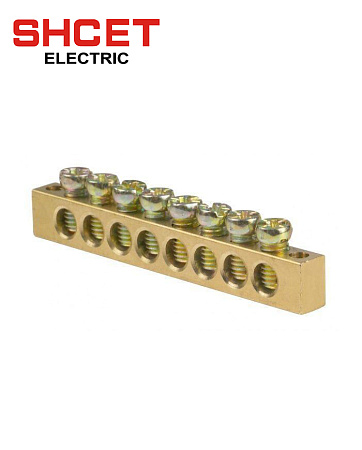 Шина нулевая 6х9мм 8/2 SHCET Шина нулевая 6х9мм 8/2 SHCET