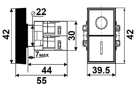 Кнопка XB2-BL8425 I-O Кнопка XB2-BL8425 I-O