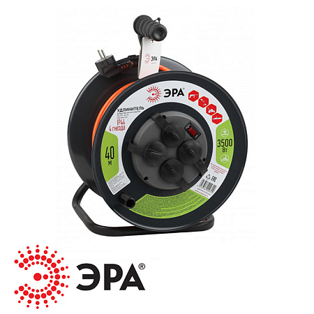 Удлинитель RMx-4es-3x1.5-40m-IP44 на катушке c/з 4 гнезда 40м ПВС3х1.5 Удлинитель RMx-4es-3x1.5-40m-IP44 на катушке c/з 4 гнезда 40м ПВС3х1.5