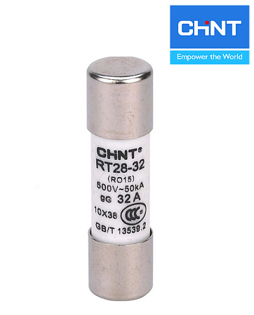 Плавкая вставка цилиндрическая RT28-32 6A 10х38 CHINT Плавкая вставка цилиндрическая RT28-32 6A 10х38 CHINT