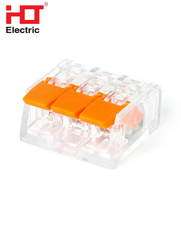 Клемма рычажковая КРУ-413 (0.5-4мм) Клемма рычажковая КРУ-413 (0.5-4мм)