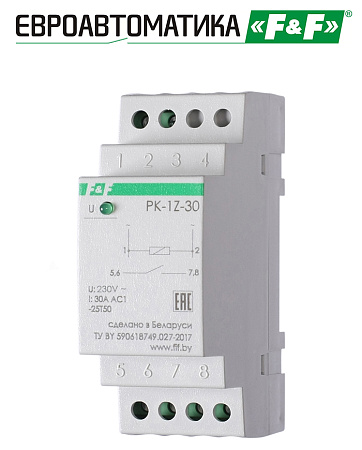 Реле электромагнитное PK-1Z-30-230 Реле электромагнитное PK-1Z-30-230