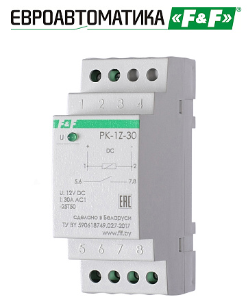 Реле электромагнитное PK-1Z-30-12 Реле электромагнитное PK-1Z-30-12