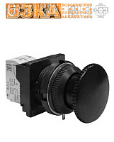 Кнопка КЕ-021 исп.2 (1з+1р) черный гриб Кнопка КЕ-021 исп.2 (1з+1р) черный гриб