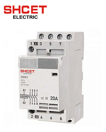 Контактор модульный КМ63 4Р 40А (4NO) Контактор модульный КМ63 4Р 40А (4NO)