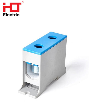 Клеммник КВС 1Р 35-240мм (425А) синяя HLT Клеммник КВС 1Р 35-240мм (425А) синяя HLT